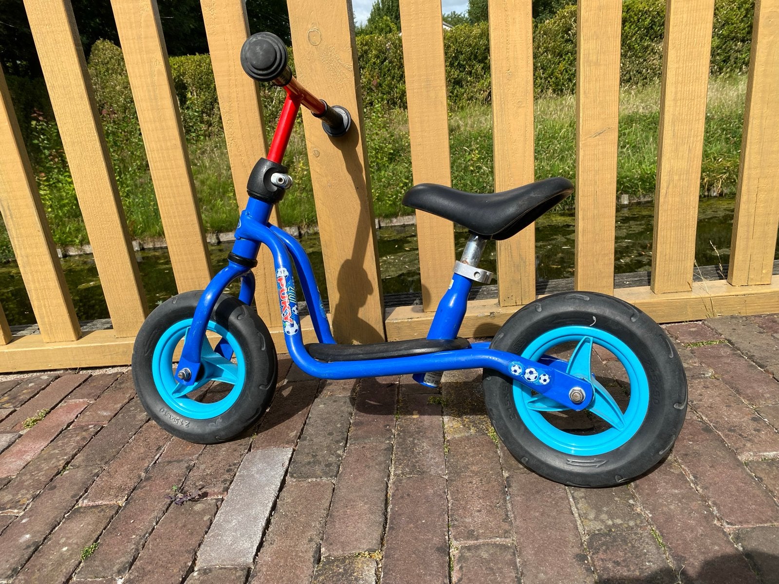 Puky loopfiets blauw, Ophalen, Gebruikt, Minder dan 16 inch