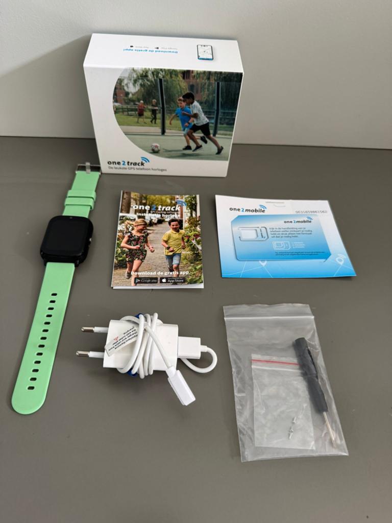 One 2 Track GPS Horloge, Ophalen of Verzenden, Zo goed als nieuw, Groen, Jongen of Meisje