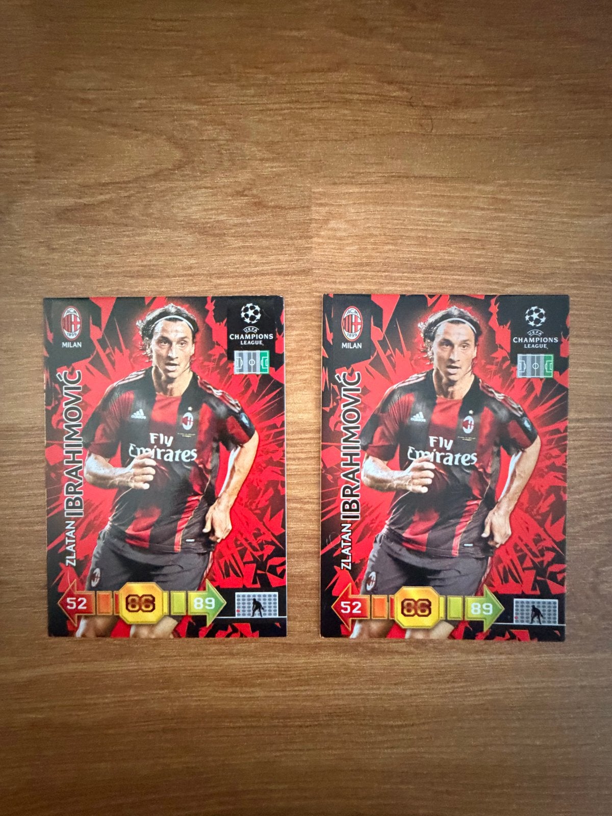 Zlatan Ibrahimović AC Milan Panini Adrenalyn XL CL 2010/11 #, Verzamelen, Ophalen of Verzenden, Gebruikt, Buitenlandse clubs, Spelerskaart