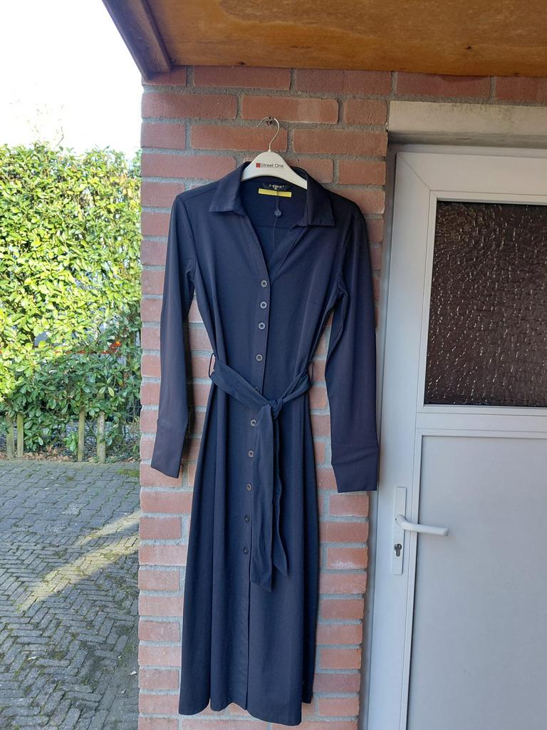 y-conic zwarte lange travelstof jurk maat xs ongedragen, Zwart, Ophalen of Verzenden, Zo goed als nieuw, Maat 34 (XS) of kleiner