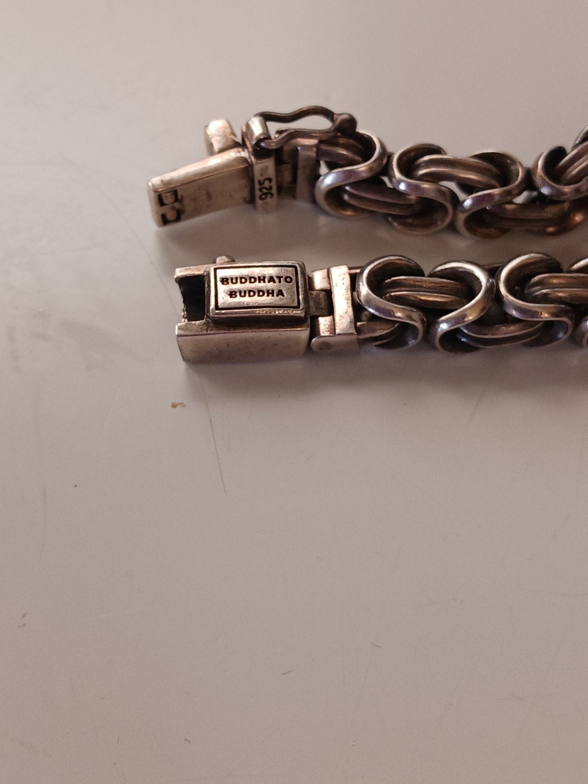 Buddha to Buddha armband zilver 925 - 20 cm, Sieraden, Tassen en Uiterlijk, Armbanden, Ophalen of Verzenden, Gebruikt, Zilver