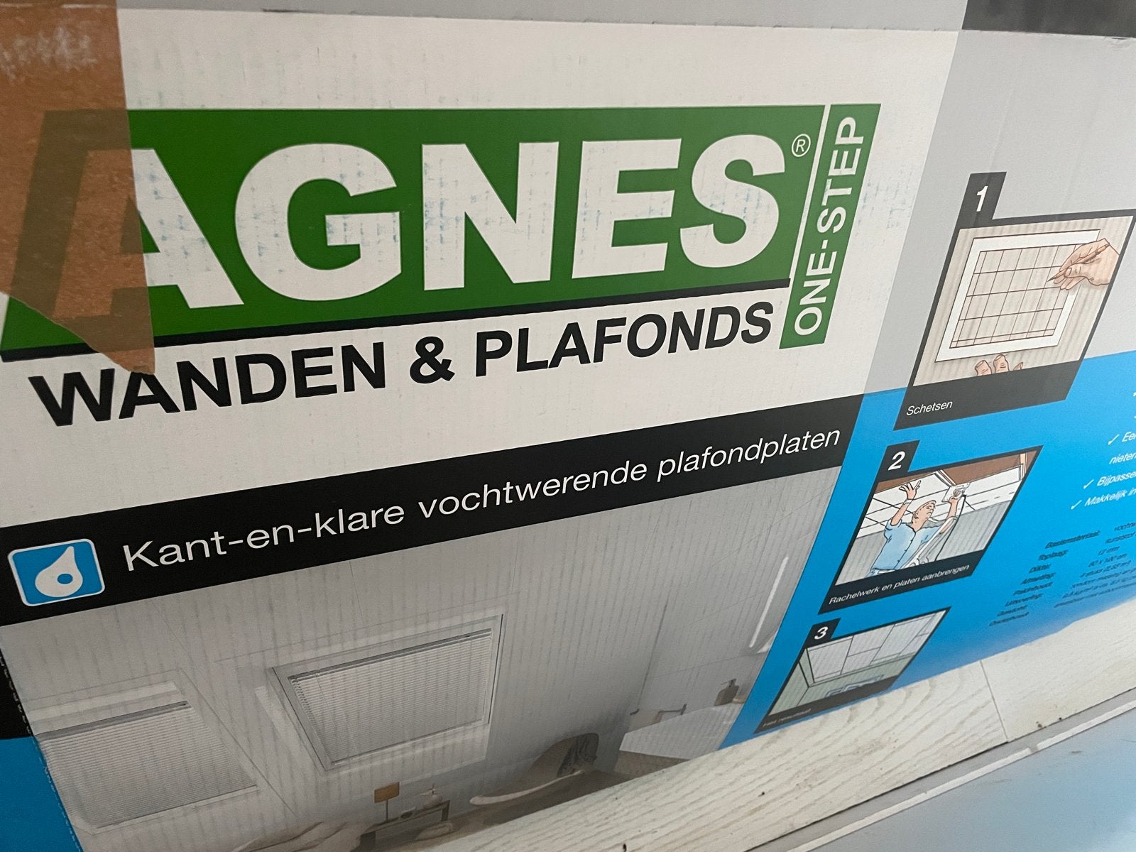 Agnes One-Step Vochtwerende Plafondplaten (6st), Doe-het-zelf en Verbouw, Platen en Panelen, Ophalen, Nieuw, Overige materialen