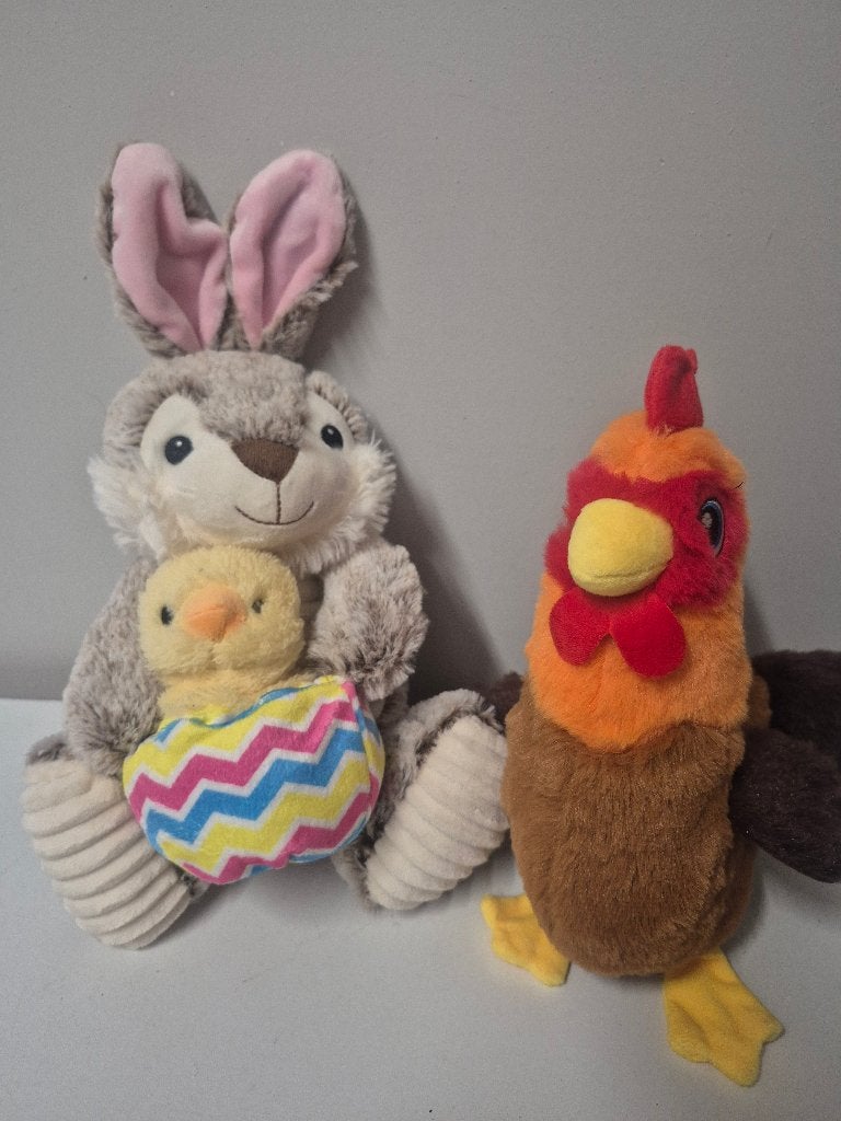 Mooie paashaas en kip knuffel, Ophalen of Verzenden, Zo goed als nieuw, Overige typen