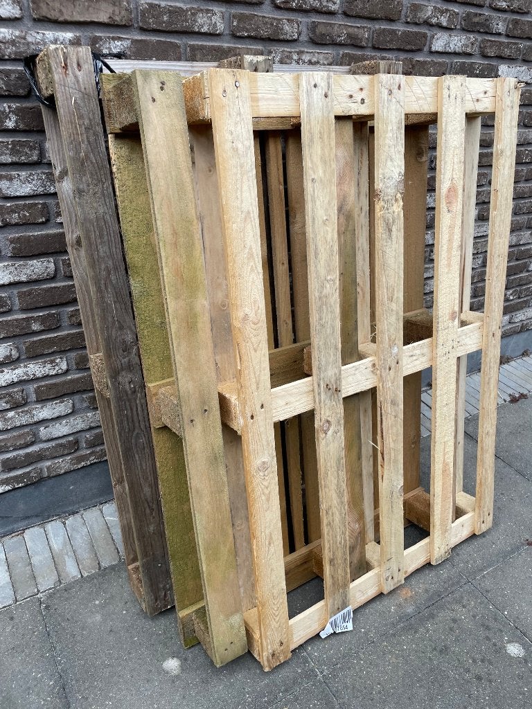 3 Houten pallets gratis af te halen, Ophalen, Gebruikt, 50 mm of meer, Pallet