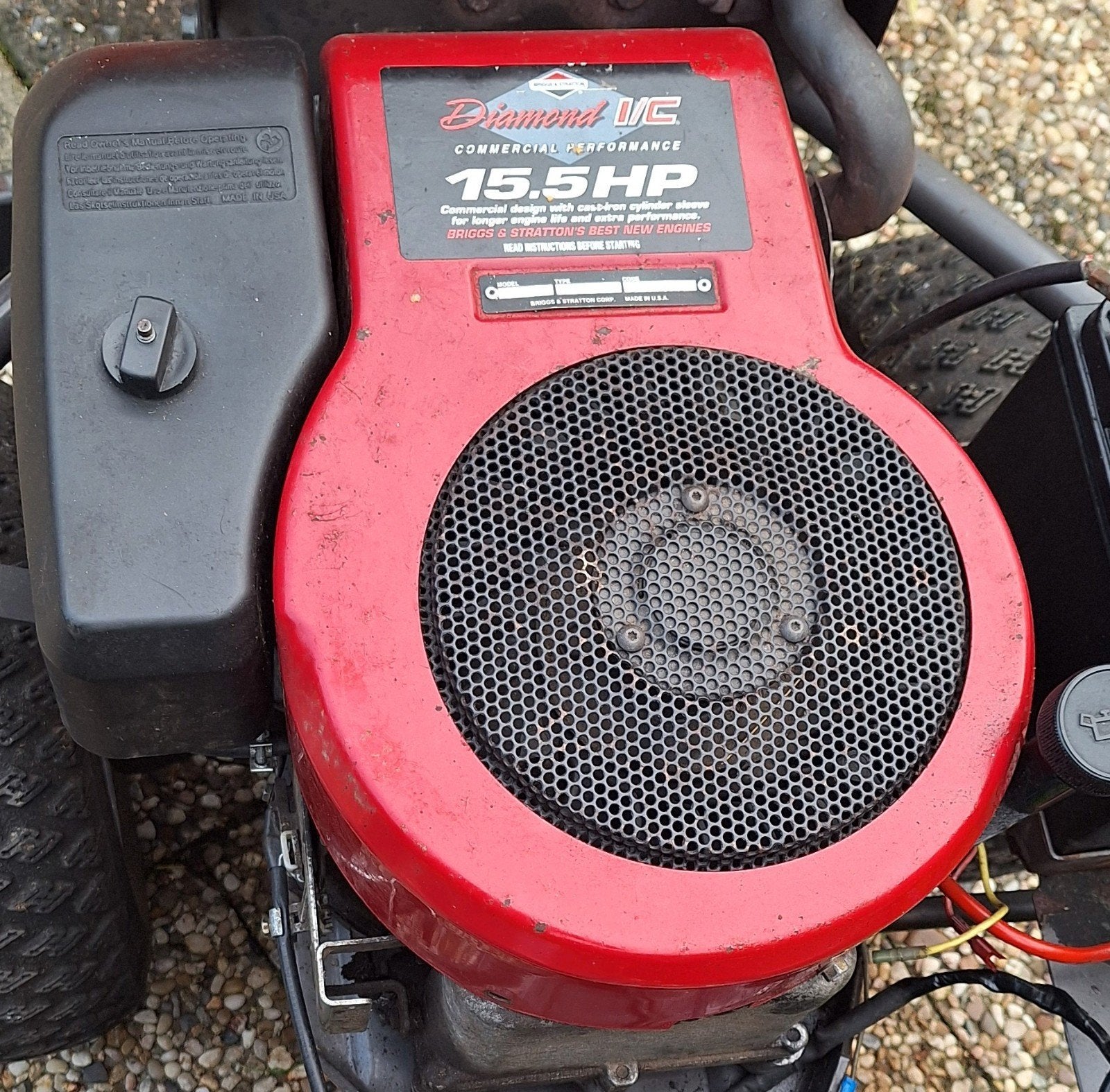 15.5 PK Briggs en Stratton Diamond series motor, Ophalen, Gebruikt, Benzine-grasmaaier, 50 cm of meer