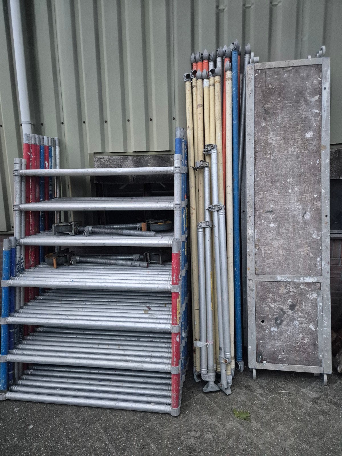 instant aluminium rolsteiger 1,35x2,5m 12m werkhoogte, Doe-het-zelf en Verbouw, Ophalen, Gebruikt, Rolsteiger of Kamersteiger