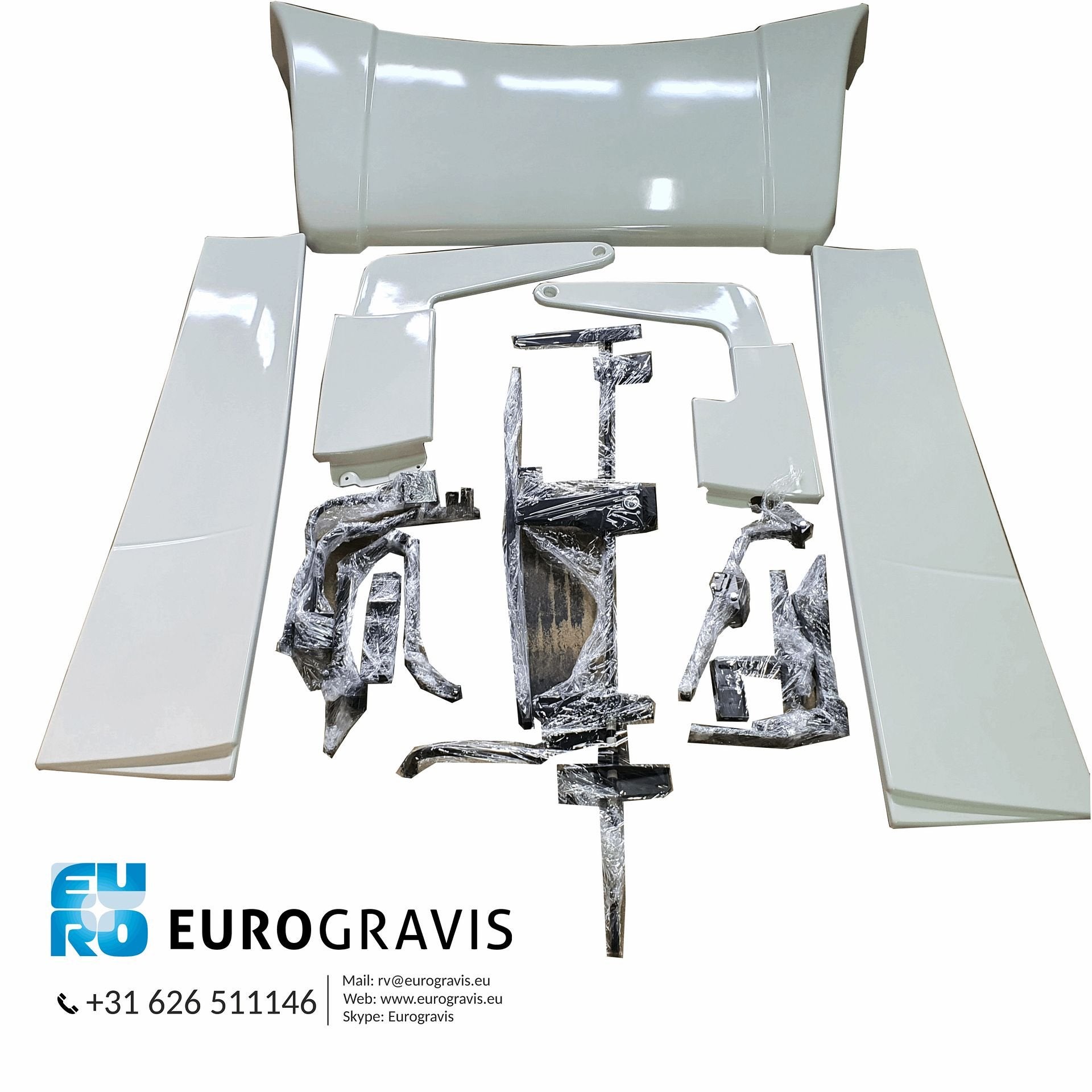 000079 VOLVO FH4/FH5 GLOBETROTTER CABINE SPOILER SET KLEUR C, Carrosserie en Plaatwerk, -, -, Nieuw