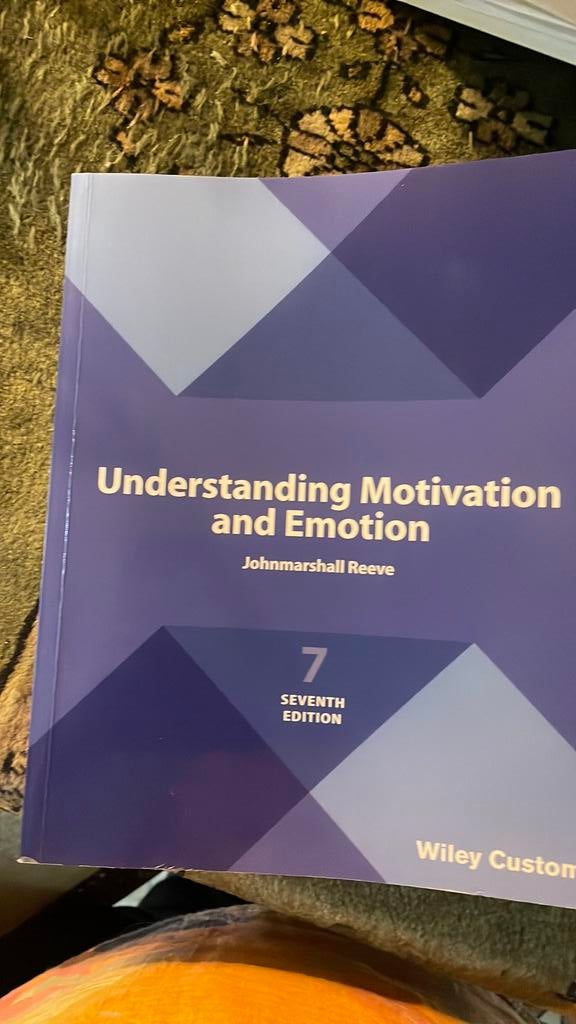 Understanding motivation and emotion Reeve, Ophalen of Verzenden, Gelezen, Management