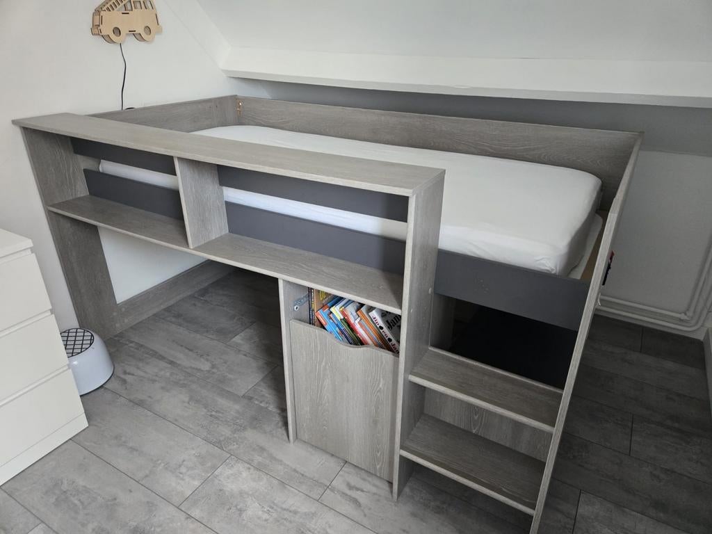 Halfhoogslaper met opbergruimte (moet weg), Ophalen, Gebruikt, Halfhoogslaper