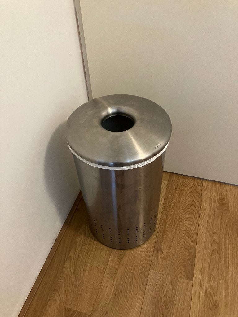 Brabantia Wasbox 60 Liter RVS, Ophalen, Zo goed als nieuw, Wasmand, Brabantia