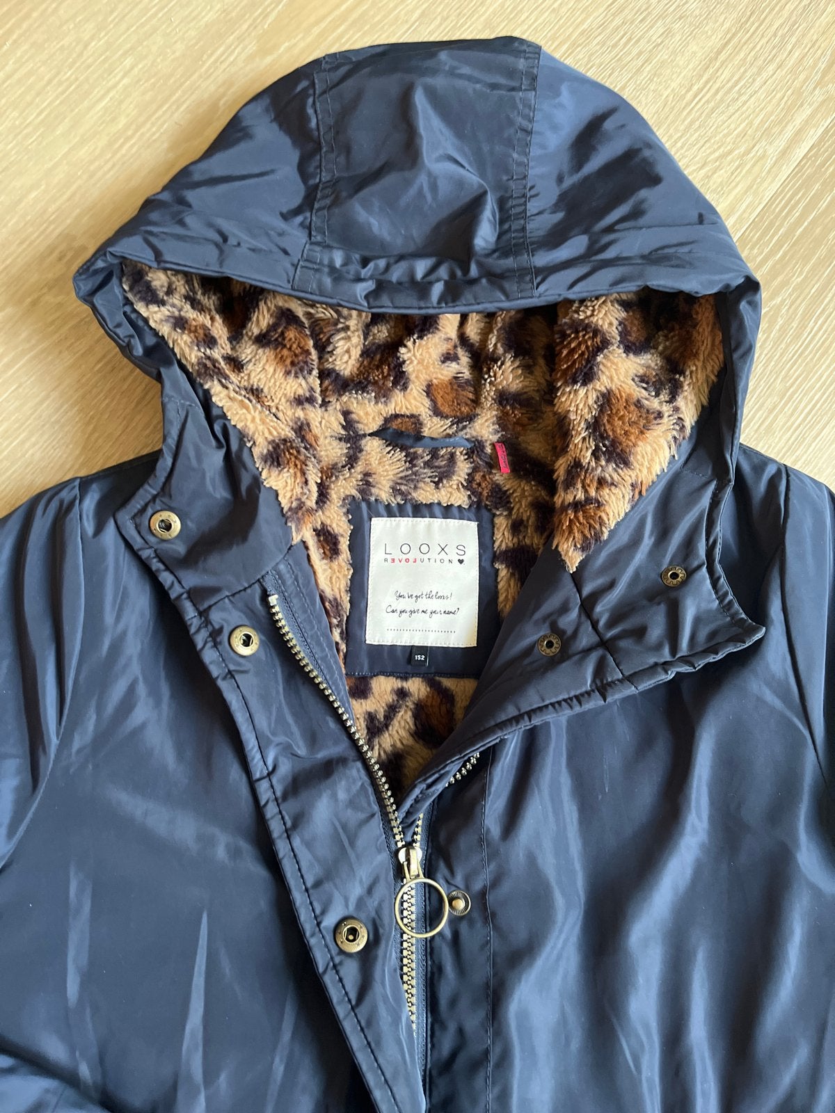 Looxs Revolution herfst winterjas maat 152 /12 + bontvoering, Ophalen of Verzenden, Zo goed als nieuw, Meisje, Jas