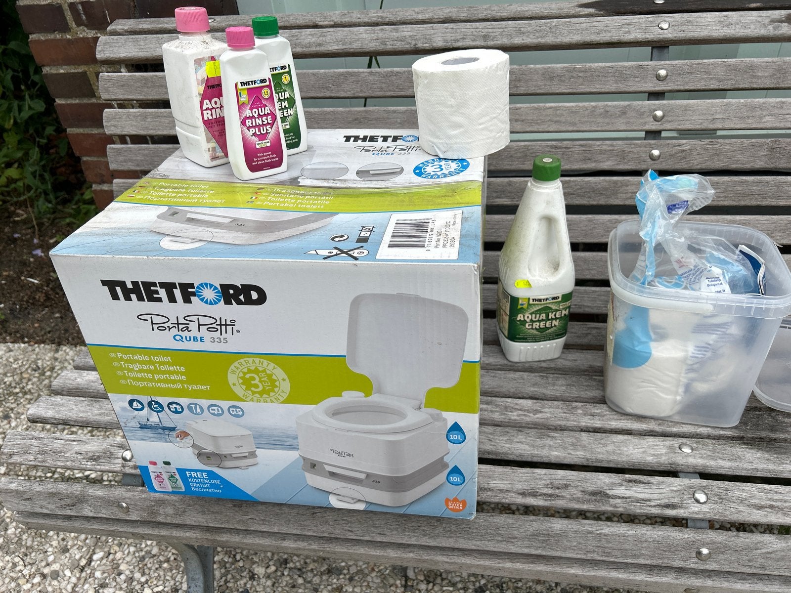 Thetford Porta Potti Qube 335 met toebehoren, Ophalen, Zo goed als nieuw