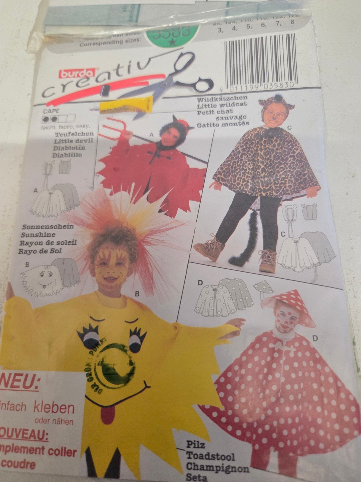 zolderopruiming easy naaipatroon burda kids, Overige typen, Kind, Zo goed als nieuw, Burda