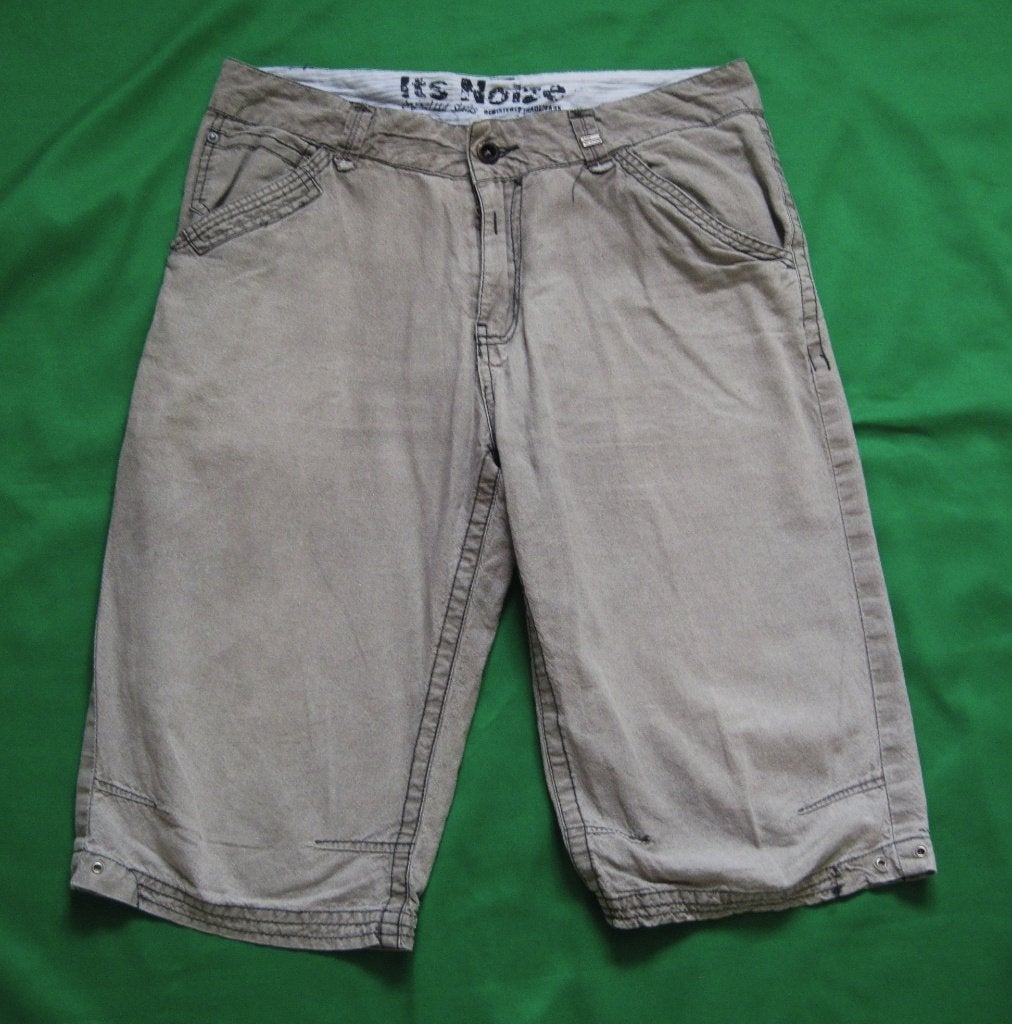qbr  MOOIE LINNEN HEREN KORTE BROEK van ITS NOIZE Maat:M, Ophalen of Verzenden, Zo goed als nieuw, Maat 48/50 (M), Overige kleuren