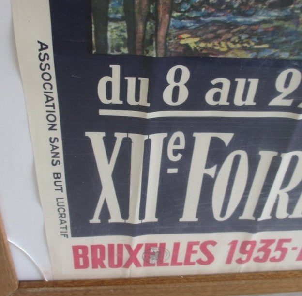 2 art deco affiches 1931 1933 Foire de bruxelles belleman, Ophalen of Verzenden