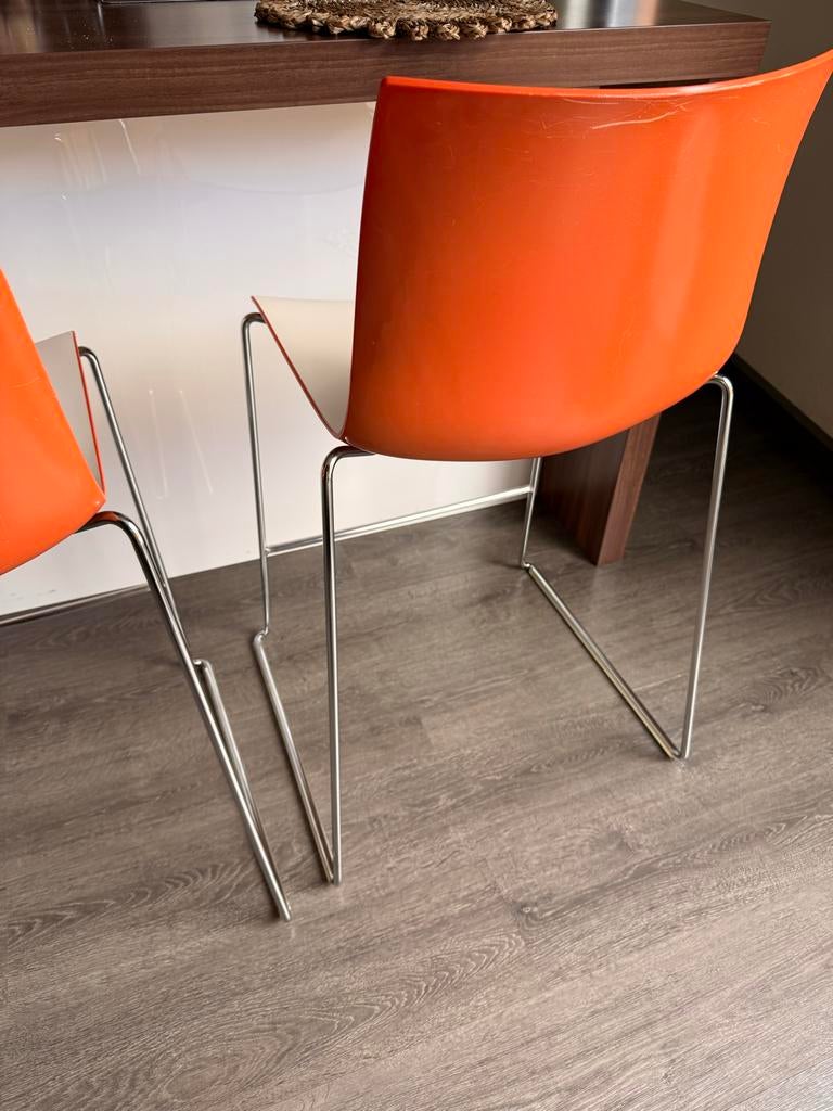 Arper Catifa 46 design barkrukken 65 cm - scherp geprijsd, Ophalen, Kunststof, Gebruikt, 60 tot 90 cm