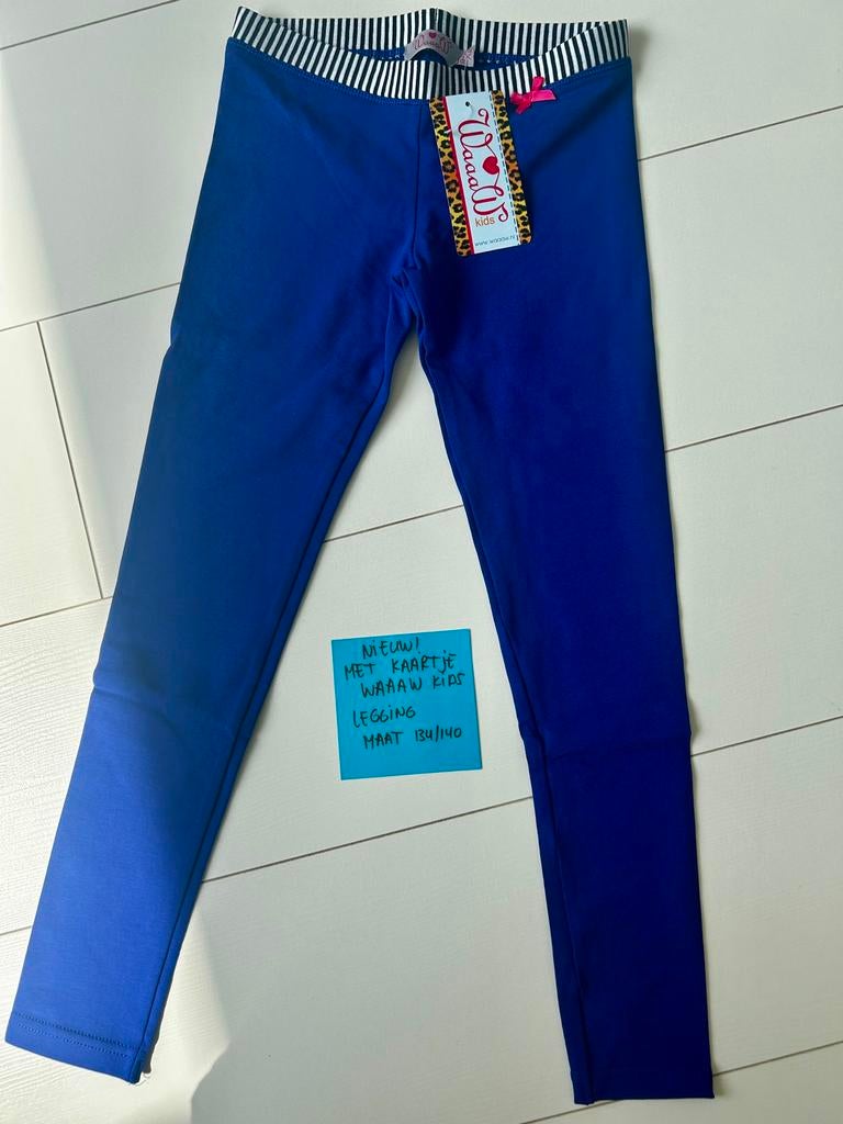Nieuw blauwe legging  maat 134/140 merk Waaaw, Ophalen of Verzenden, Nieuw, Meisje, Broek