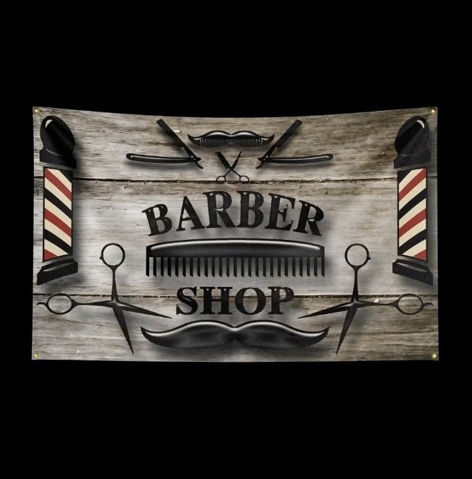 Grote vlaggen Kapper / Barber shop (150x90cm), Ophalen of Verzenden, Nieuw