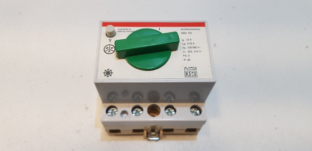HAF Groepenkast Aardlekschakelaar 25A 4P 30mA 220-380V (1x), Gebruikt, Onbekend, Ophalen of Verzenden, Onbekend