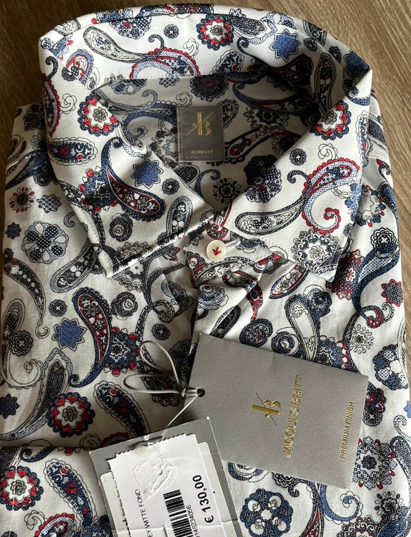 Jacques Britt slimfit overhemd, maat 39, nieuw, wvp €130,00, Overige kleuren, Nieuw, Nvt, Nvt