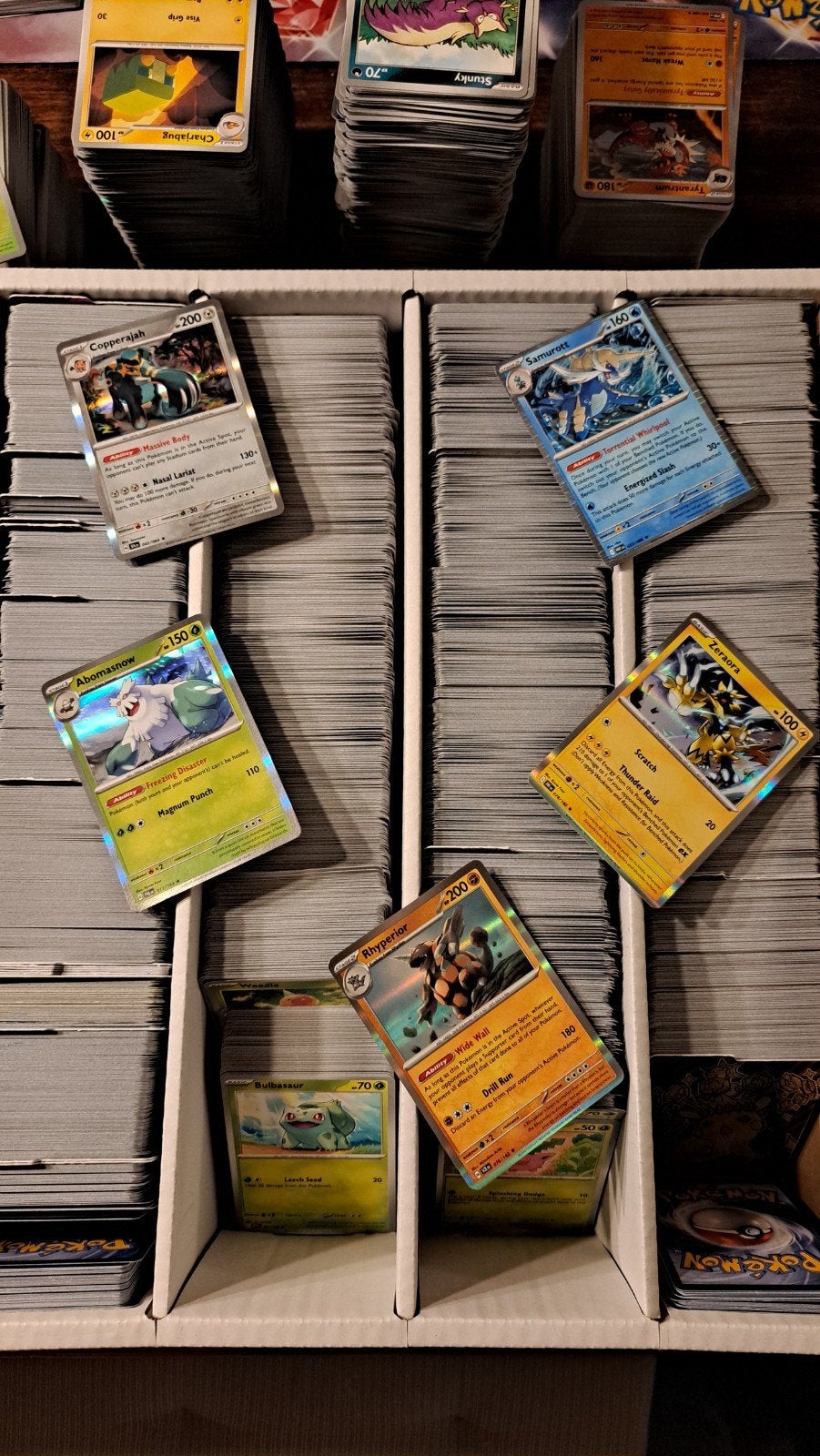 Bulk 1000 pokemon kaarten (incl reverse, geen dubbele), Ophalen of Verzenden, Zo goed als nieuw, Meerdere kaarten