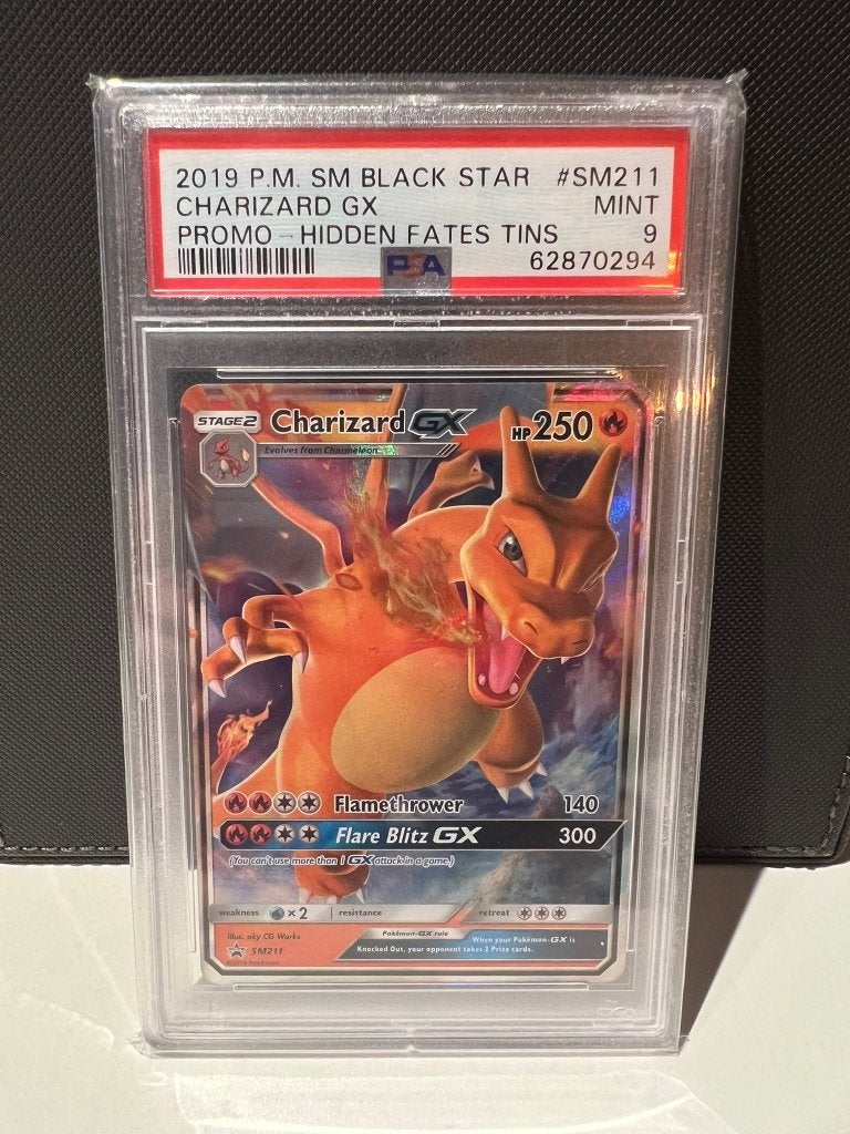 Charizard GX #SM211 - PSA 9, Ophalen of Verzenden, Nieuw, Losse kaart