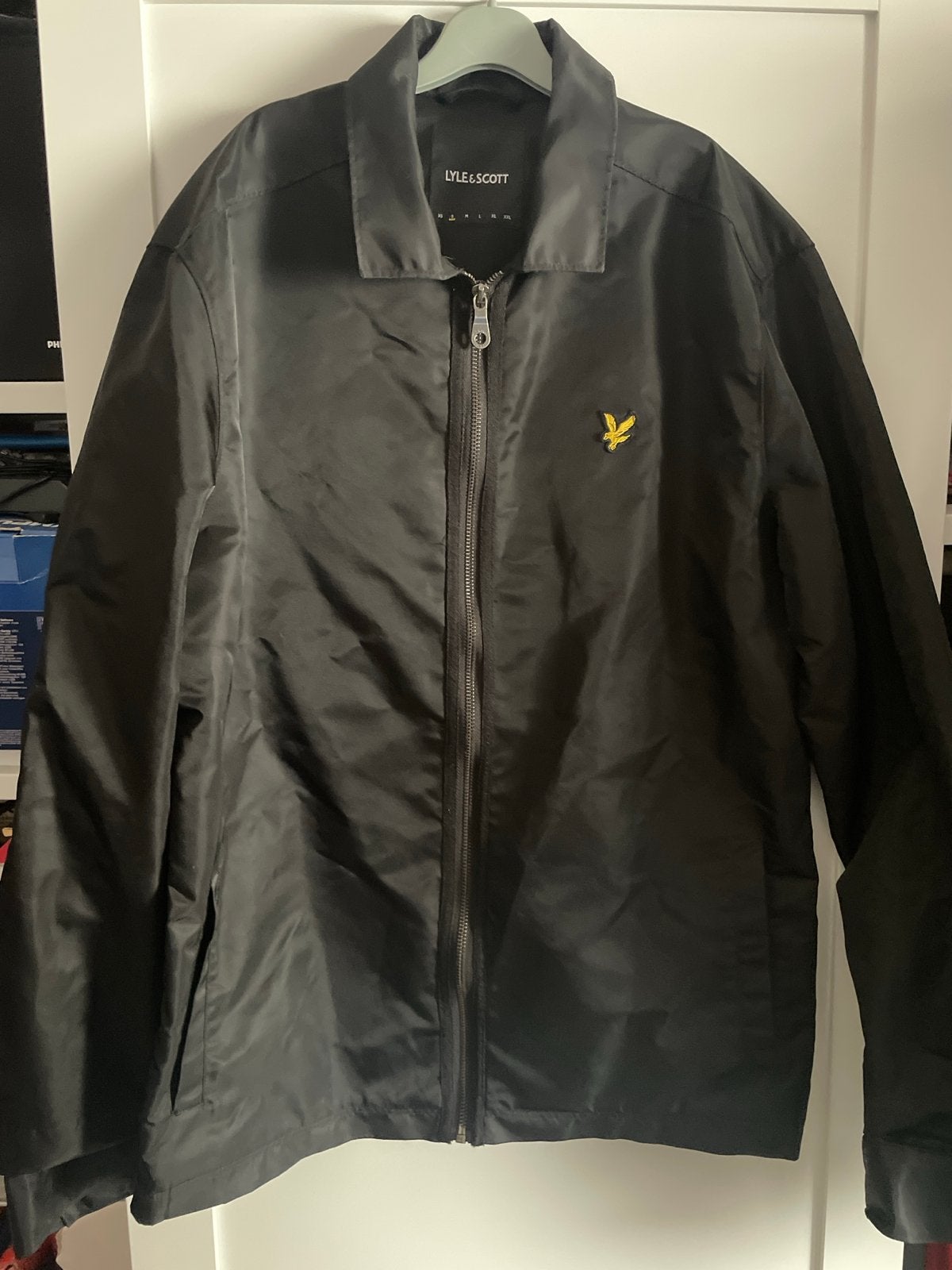 Lyle & Scott Zwart Jasje Maat S, Ophalen of Verzenden, Zo goed als nieuw, Maat 46 (S) of kleiner, Zwart