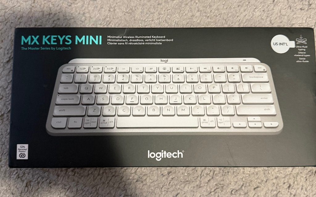 Logitech MX Keys Mini - Zo goed als nieuw, US INT'L QWERTY, Computers en Software, Toetsenborden, Ophalen, Logitech, Zo goed als nieuw
