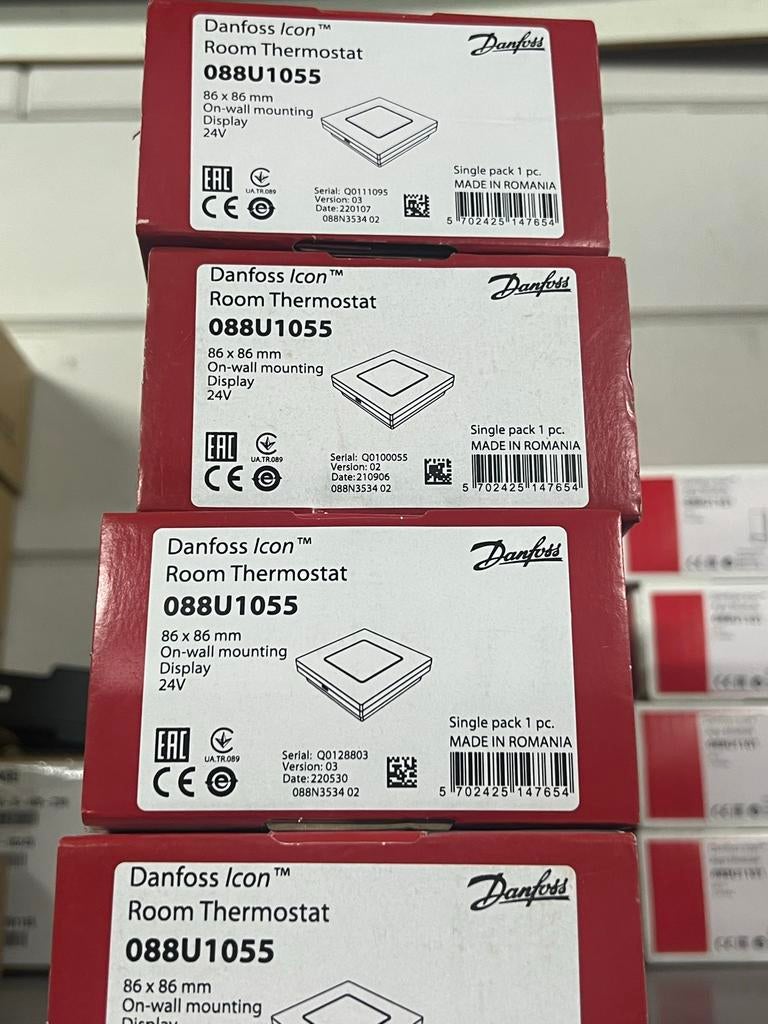 Danfoss Icon Kamerthermostaat 088U1055 - Nieuw, Ophalen of Verzenden, Nieuw