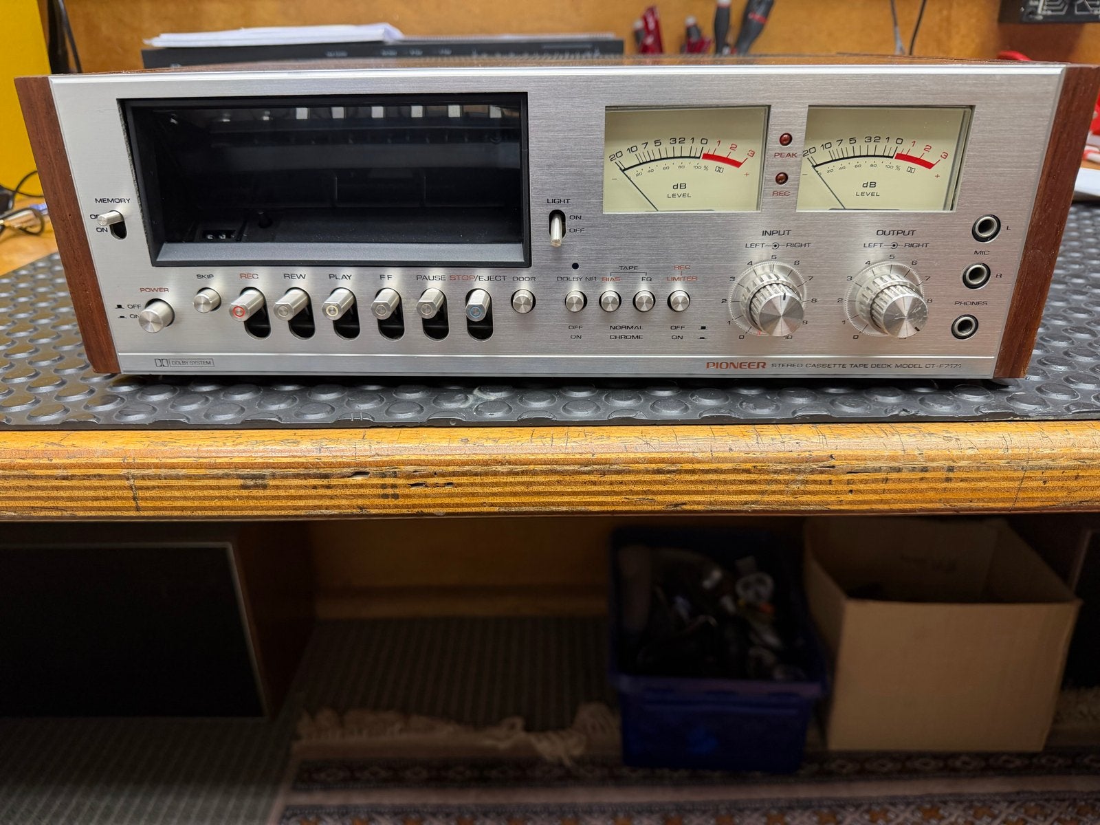 Pioneer CT-F7171 Cassettedeck, Ophalen of Verzenden, Enkel, Overige merken, Tiptoetsen