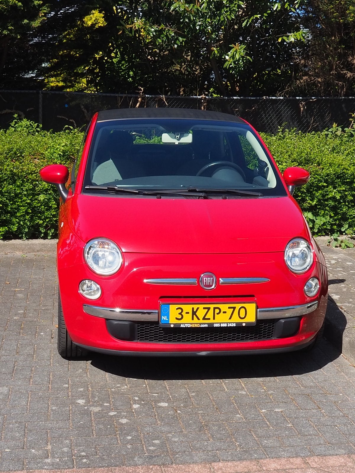 Fiat 500 0.8 Dualogic C 2013 Rood AUTOMAAT!, 31 €/maand, Leder en Stof, Origineel Nederlands, Particulier