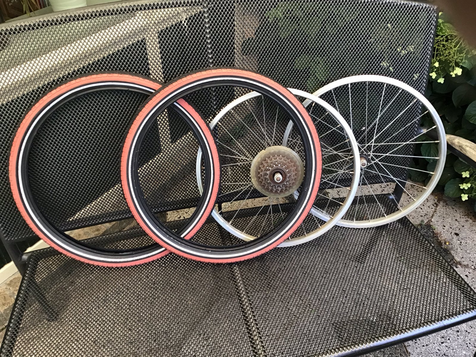 Set 20 inch wielen en banden voor kinderfiets, Minder dan 47 cm, Ophalen, Gebruikt, Aluminium