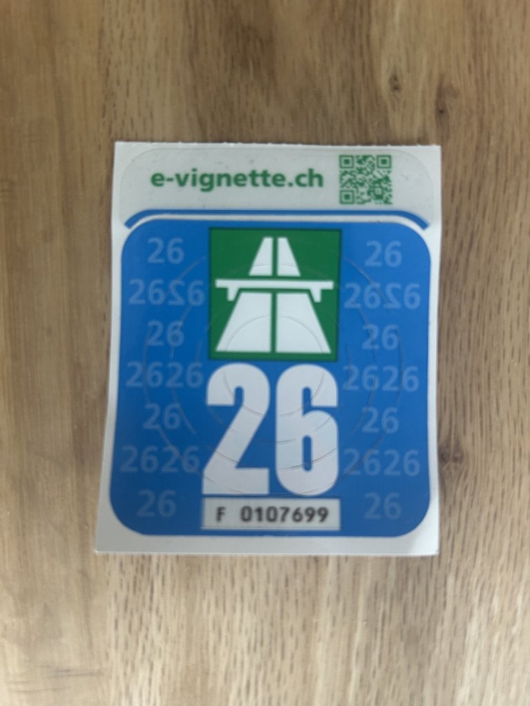 Vignet Zwitserland (vanaf 15 Augustus)., Eén persoon