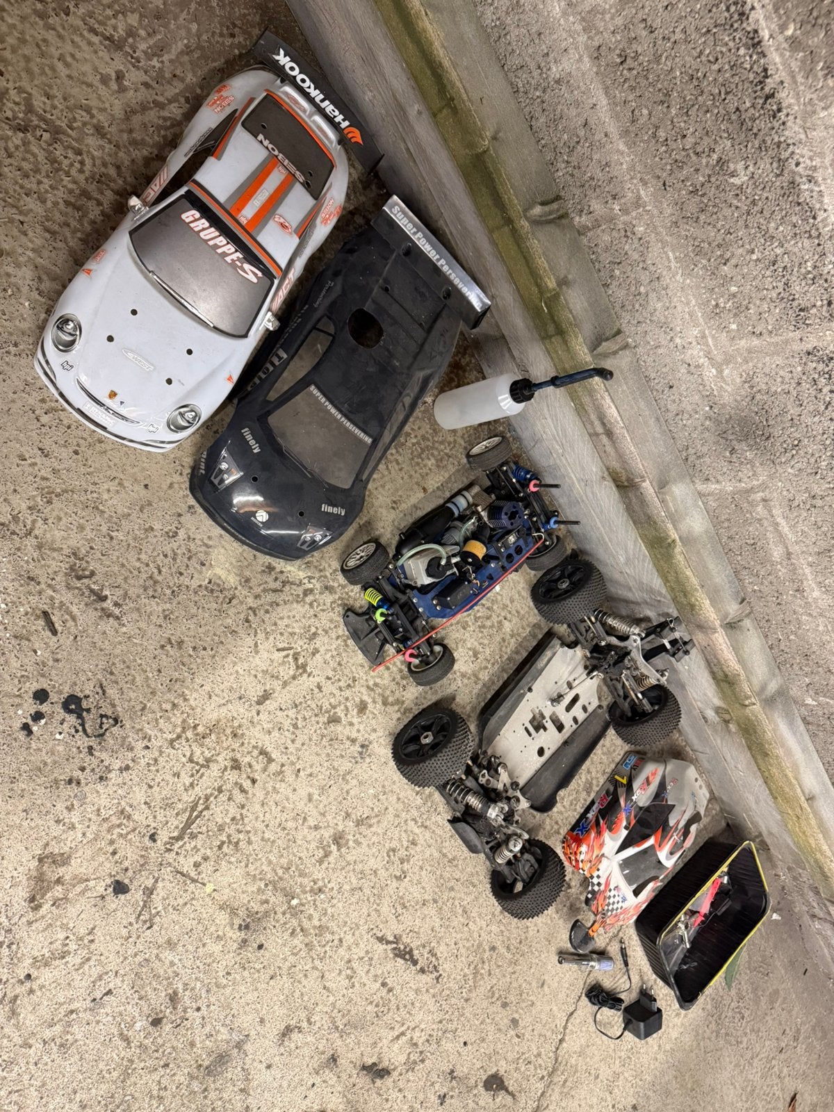 Nitro rc wagens hobby staat onbekend schuurvondst 1/8 1/10, Ophalen of Verzenden, Gebruikt, Schaal 1:10, Nitro