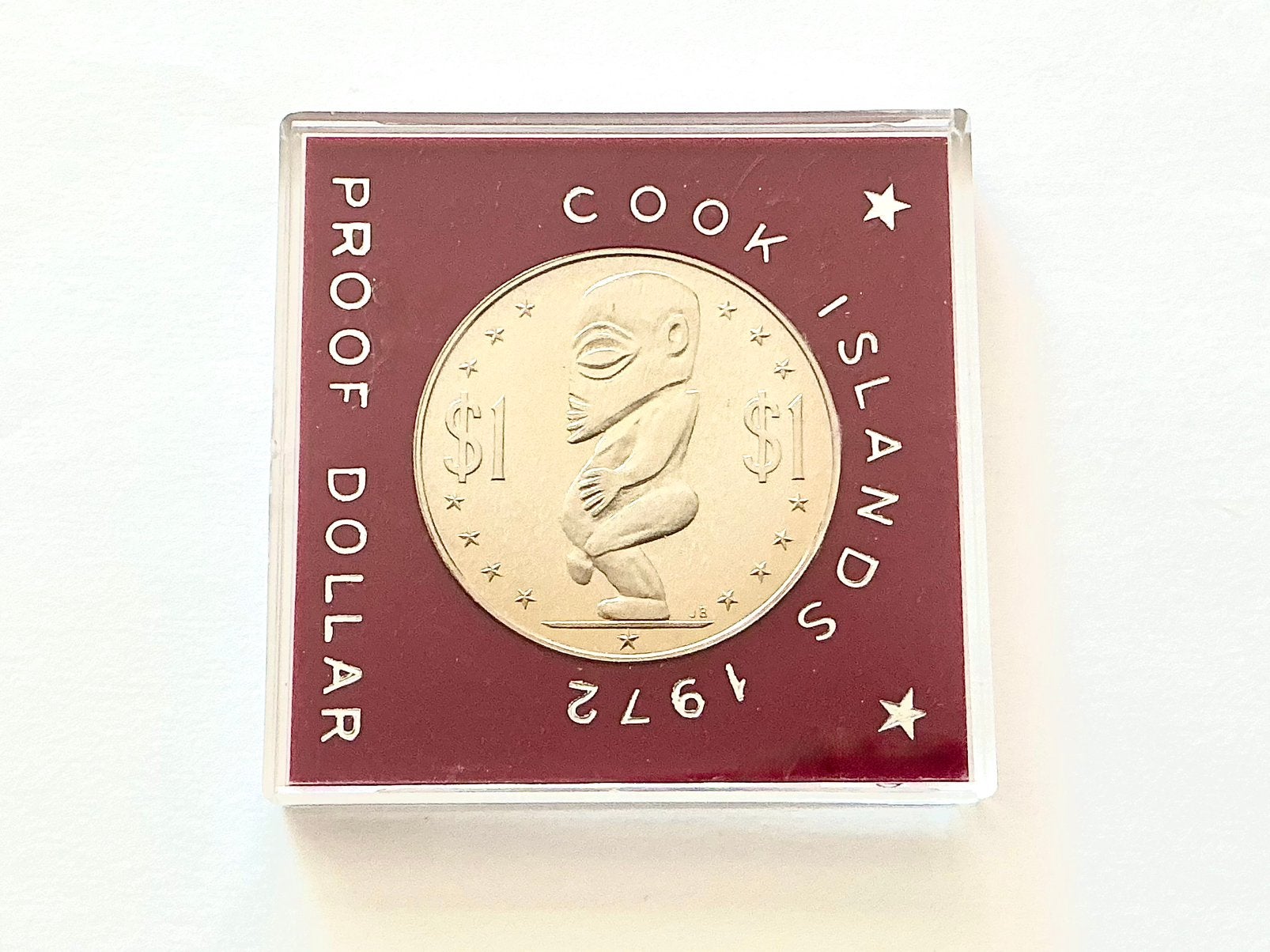 1 $ munt 1972 Cook Islands, Ophalen of Verzenden, Losse munt