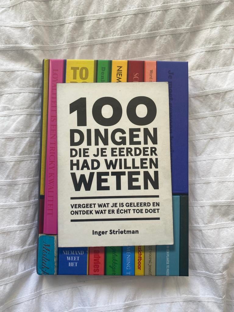100 Dingen Die Je Eerder Had Willen Weten - Inger Strietman, Ophalen of Verzenden, Zo goed als nieuw