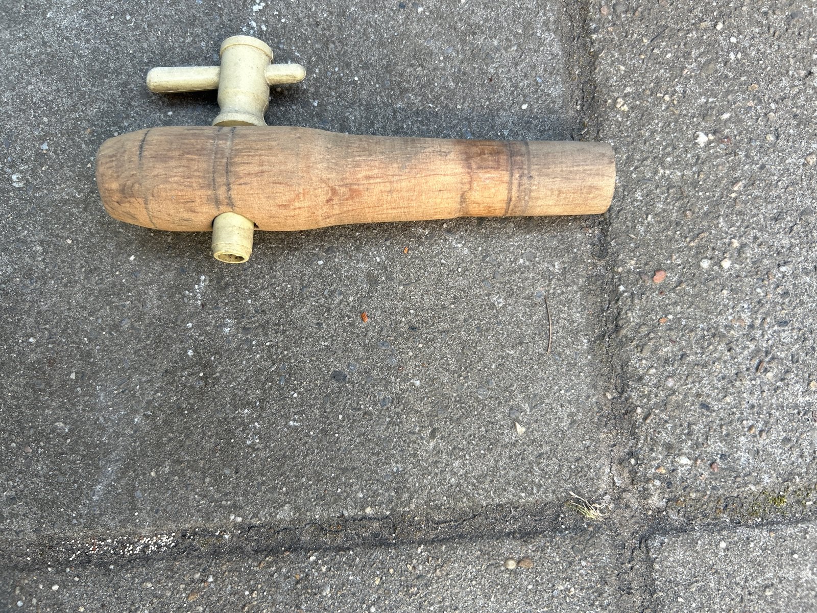 Houten regenton kraan - z.g.a.n., Tuin en Terras, Regentonnen, Ophalen, Zo goed als nieuw, Hout, Met kraantje