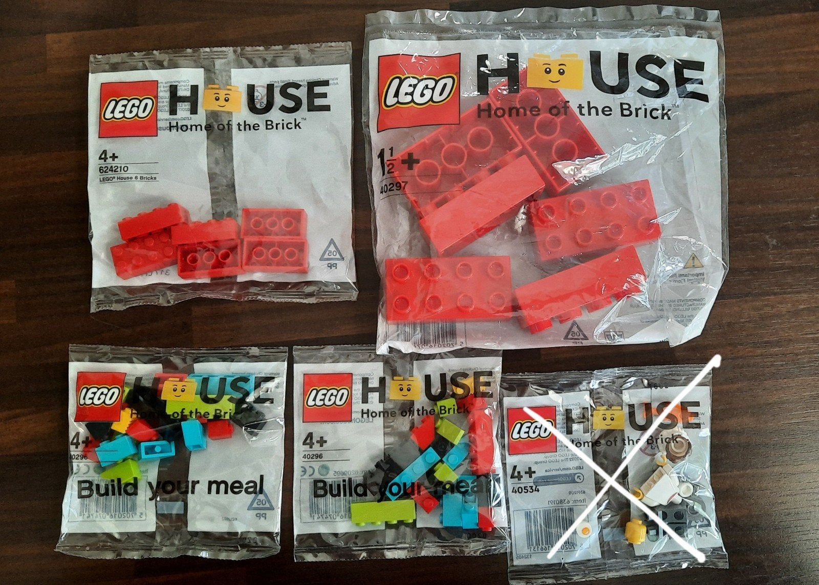 Verschillende polybag zakjes - lego house billund Denemarken, Compleet, Overige thema's, Lego, Nieuw