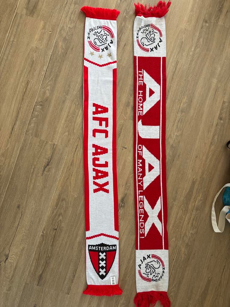 Ajax sjaals - Set van 2, Ophalen of Verzenden, Zo goed als nieuw, Clubaccessoires