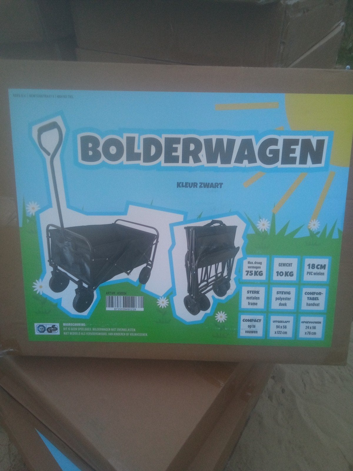 Nieuwe bolderwagen - vaste prijs, Ophalen