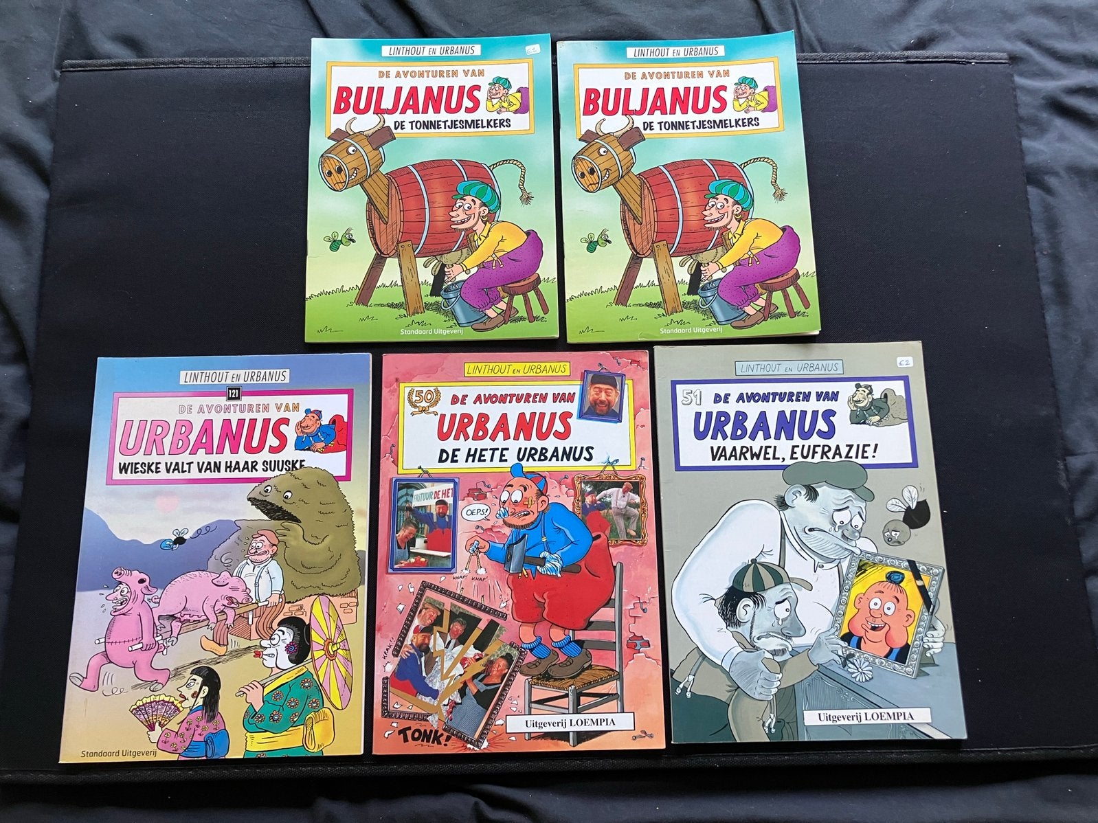 mooi lot urbanus en bosschaert strips (+-10), Gelezen, Ophalen of Verzenden, Urbanus, bosschaert en stallaert, Meerdere stripboeken