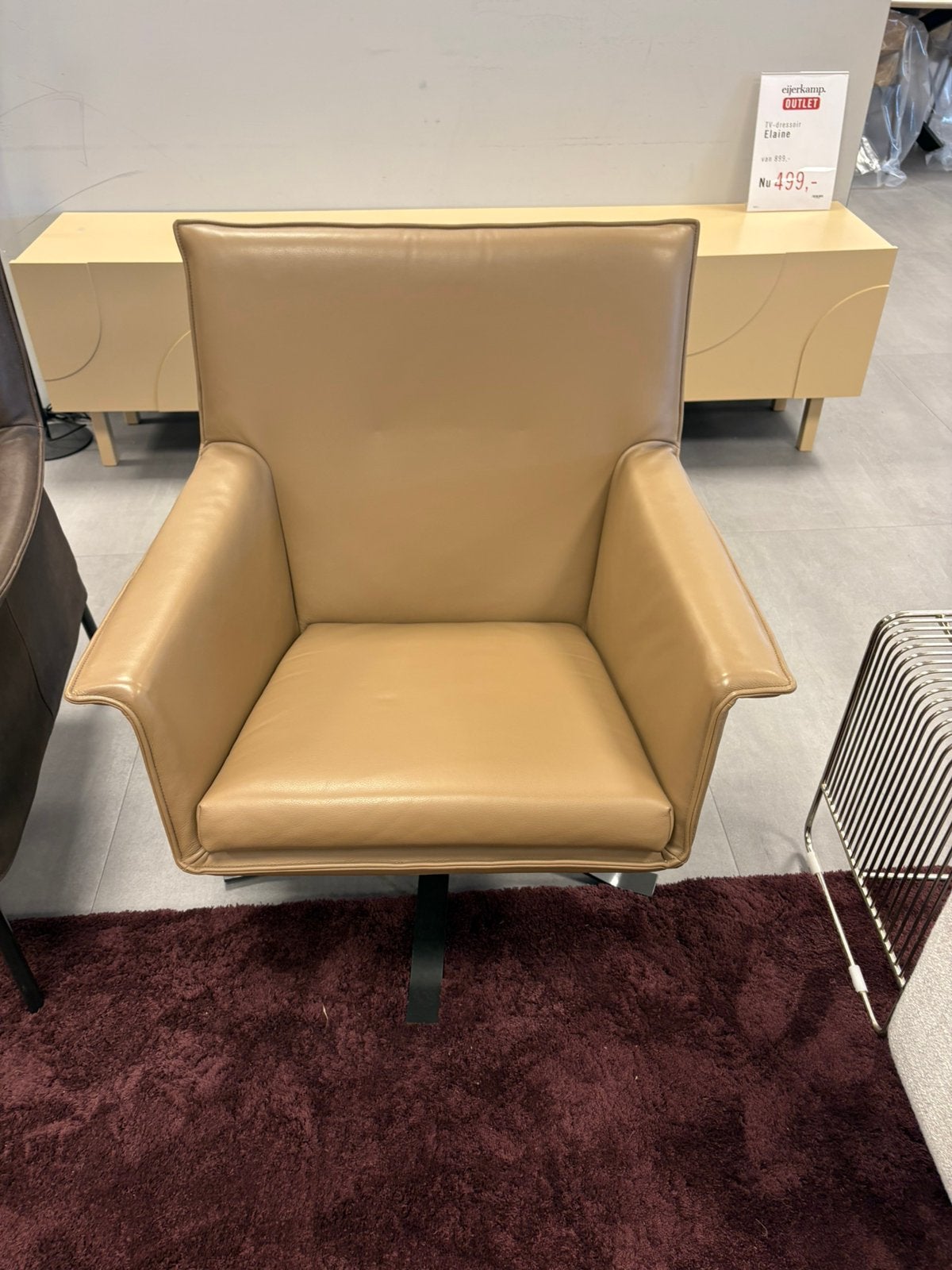 DesignOnstock fauteuil Djenne, Ophalen, Zo goed als nieuw, 75 tot 100 cm, 50 tot 75 cm