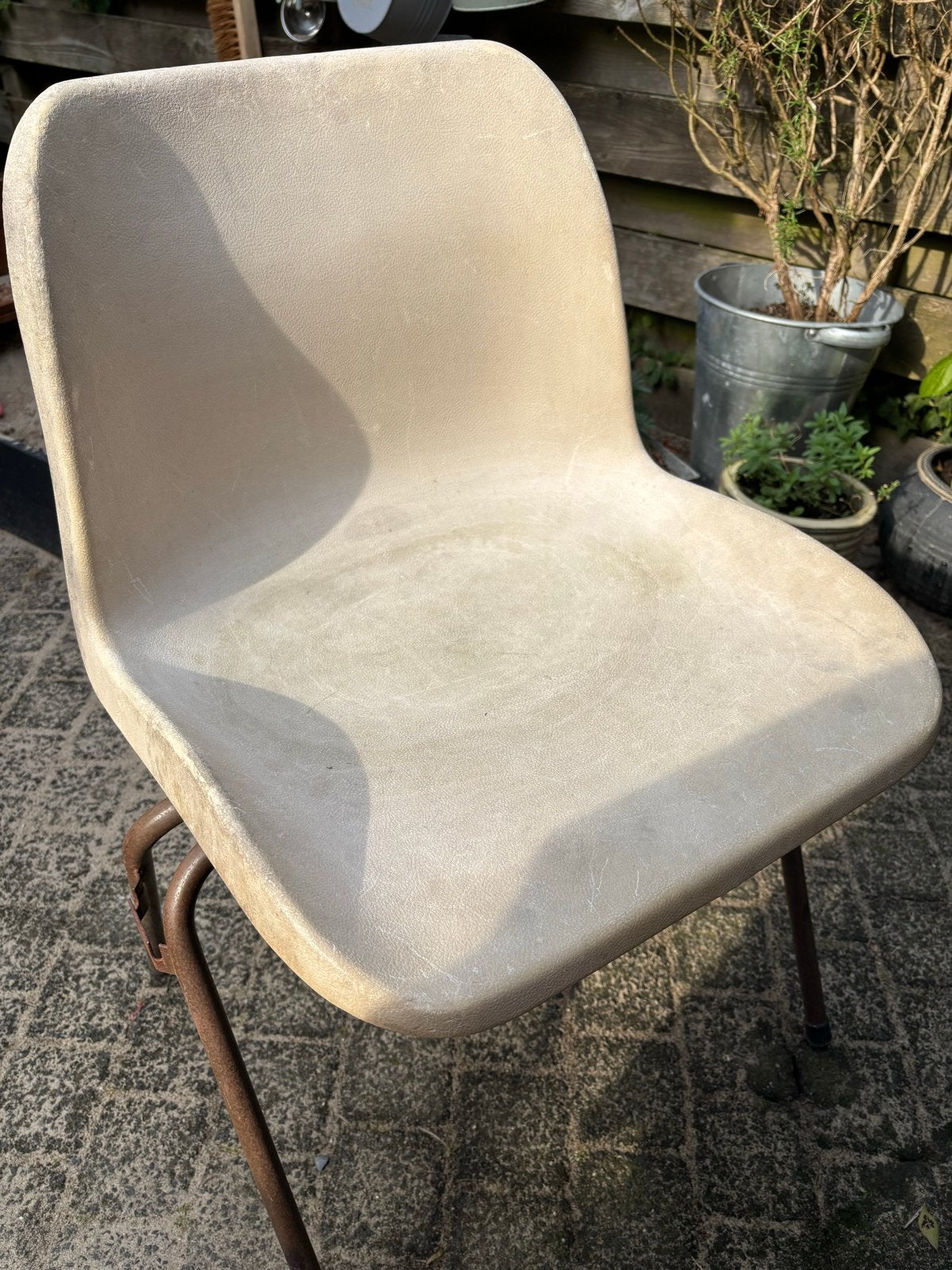 Kuipstoelen 6x (gratis), Ophalen, Kunststof, Gebruikt, Overige kleuren