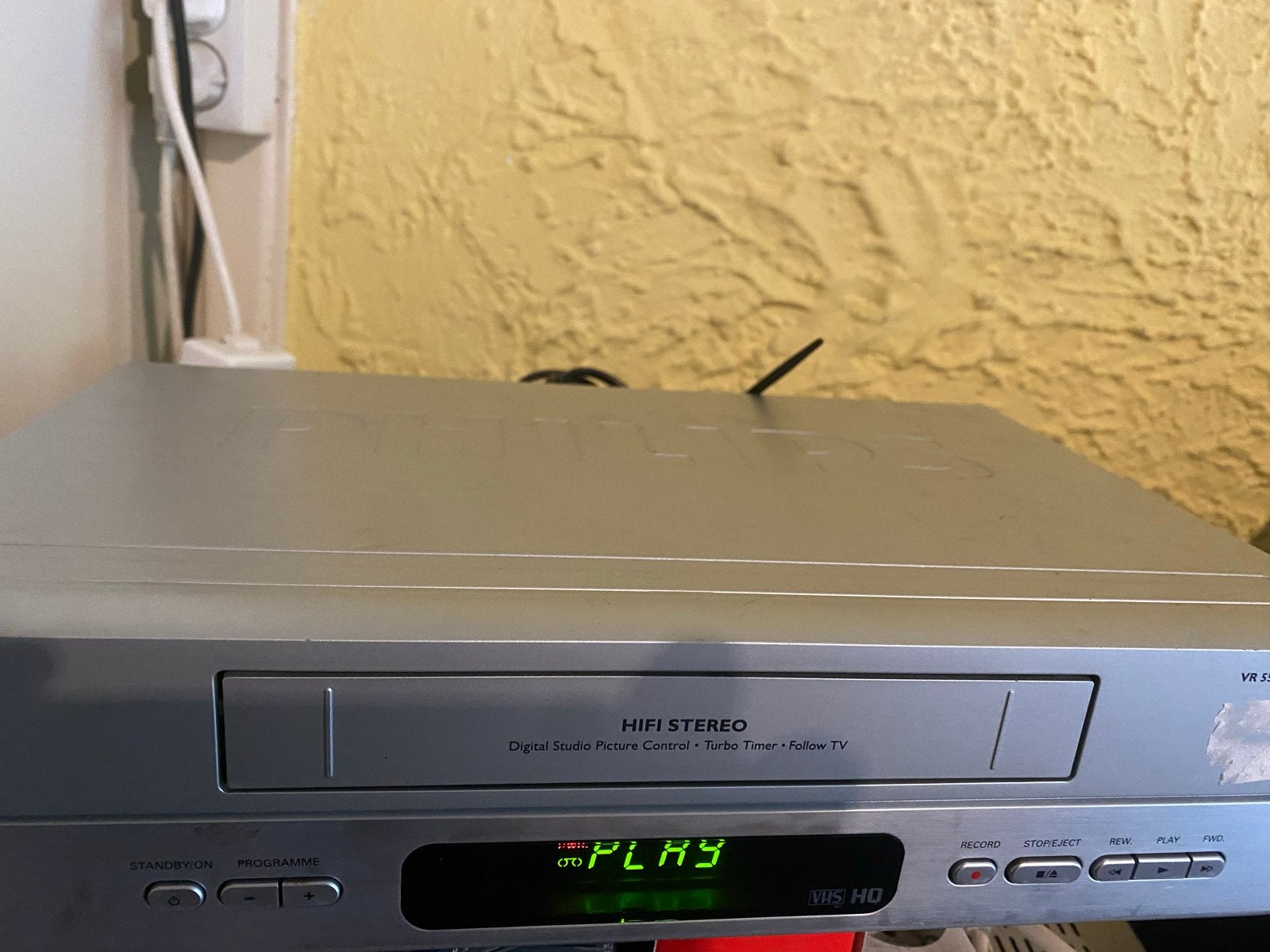 Philips Turbo Drive VHS-speler HIFI STEREO, Ophalen of Verzenden, Gebruikt, VHS-speler of -recorder