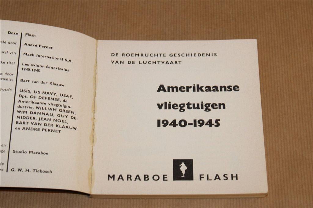 Amerikaanse Vliegtuigen 1940-1945 — Maraboe 31 [1963], Verzamelen, Luchtvaart en Vliegtuigspotten, Gebruikt, Schaalmodel, -, -