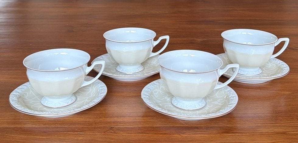 4 Rosenthal Maria St. Germain kop en schotels, Overige merken, Ophalen of Verzenden, Zo goed als nieuw, Overige stijlen