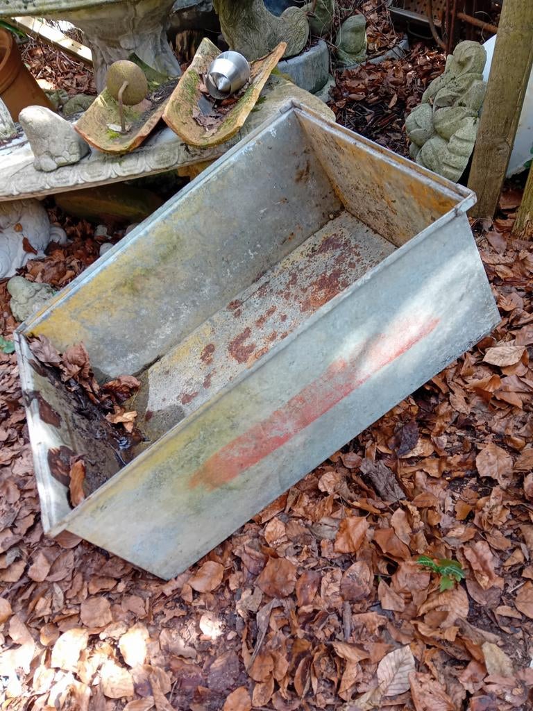 Zinken bak/teil voor planten/water/kweken "De Evenaar"Eemnes, Ophalen, Metaal, Binnen