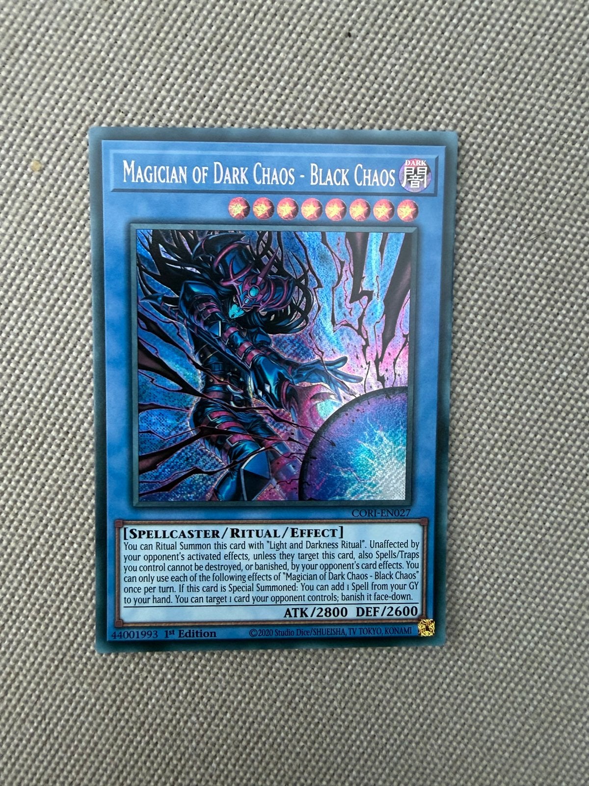Yu-Gi-Oh! - Magician of Dark Chaos - Black Chaos -CORI-EN027, Ophalen of Verzenden, Nieuw, Losse kaart, Foil
