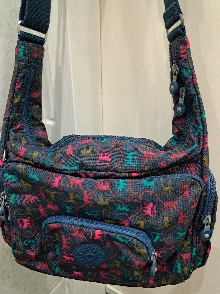 Dames schoudertas ruim Kipling monkey Mania, Sieraden, Tassen en Uiterlijk, Tassen | Schoudertassen, Ophalen, Gebruikt, Overige kleuren