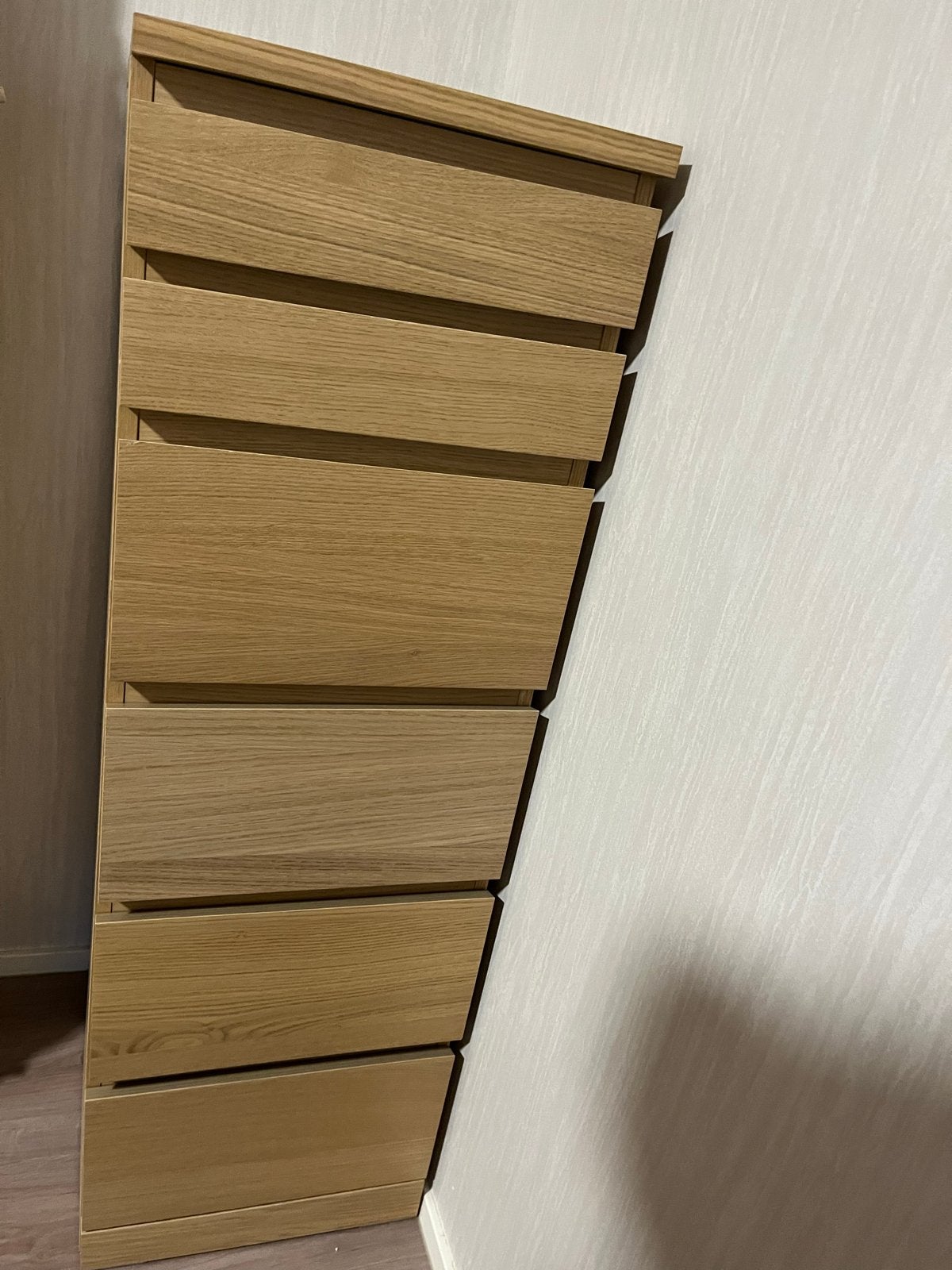 Hoge smalle IKEA ladekast - Ideaal voor kleine ruimtes, Ophalen, Minder dan 50 cm, Gebruikt, 5 laden of meer